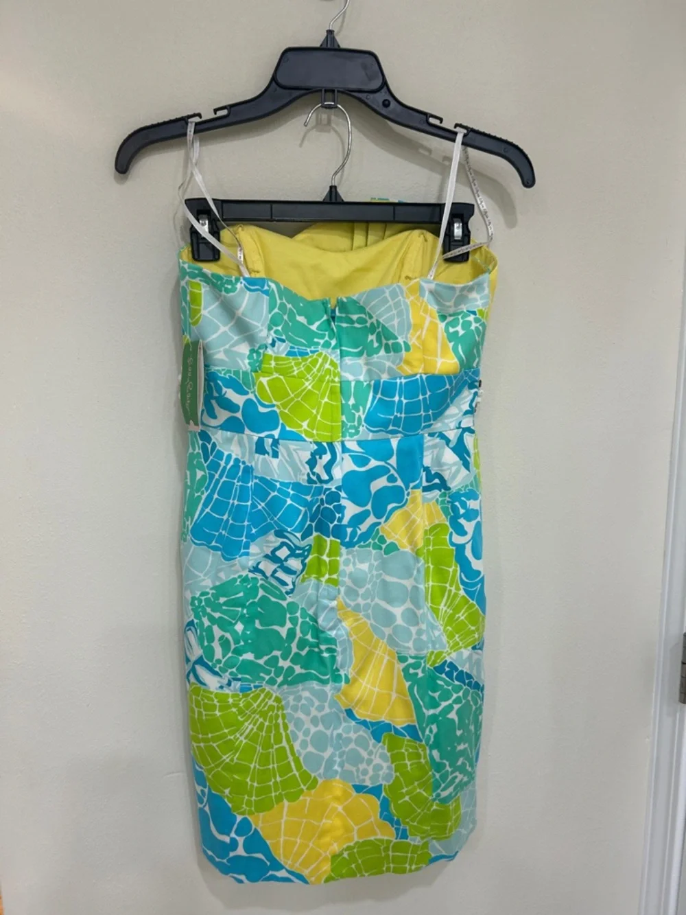 NWT Lilly Pulitzer Strapless Lagoon Green Summer Nights Dress - Picture 6 of 9